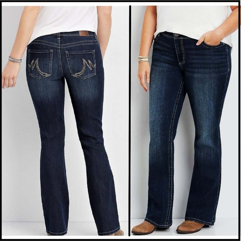 Maurices Plus Size Relaxed Mid Rise Bootcut Jeans
